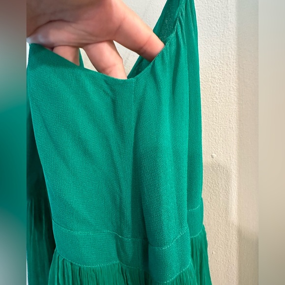 Anthropologie HD in Paris green spaghetti strap midi dress Size 12 petite - Picture 8 of 9